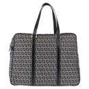 FENDI Zucchino Canvas Tote Bag Navy Gold Auth ep11139-2