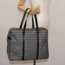 FENDI Zucchino Canvas Tote Bag Navy Gold Auth ep11139-22