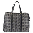 FENDI Zucchino Canvas Tote Bag Navy Gold Auth ep11139-3