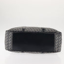 FENDI Zucchino Canvas Tote Bag Navy Gold Auth ep11139-9