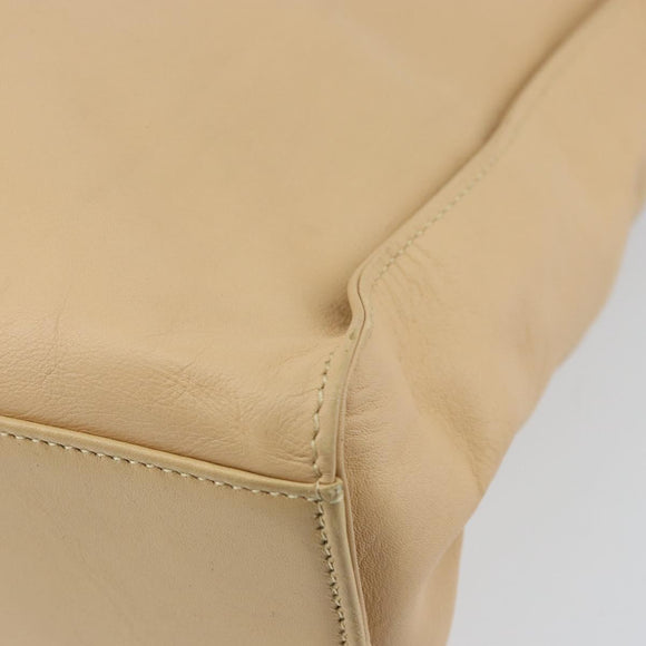 GUCCI Jackie Shoulder Bag Leather Beige Auth ep11140