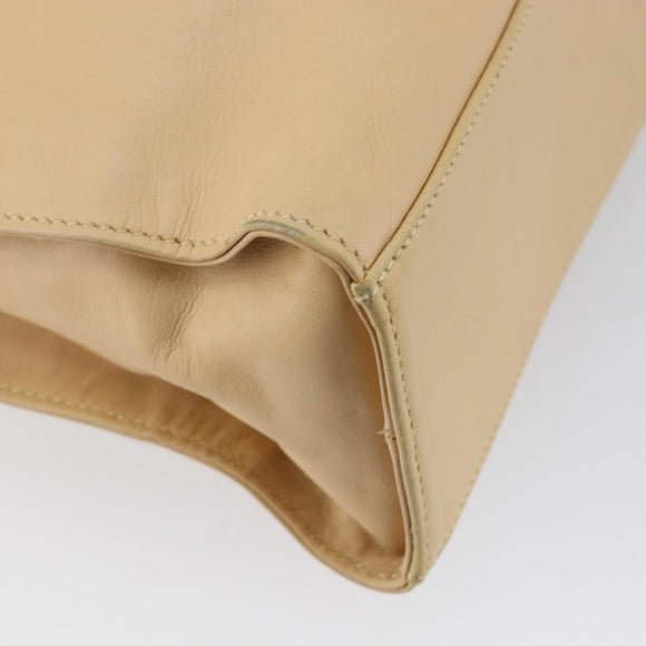 GUCCI Jackie Shoulder Bag Leather Beige Auth ep11140