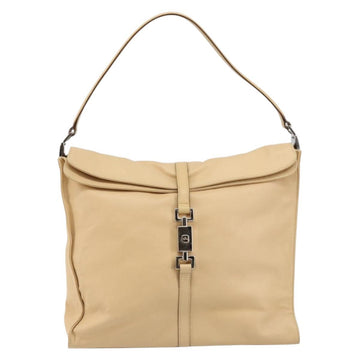 GUCCI Jackie Shoulder Bag Leather Beige Auth ep11140 - 0