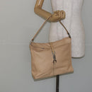 GUCCI Jackie Shoulder Bag Leather Beige Auth ep11140-22