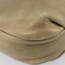 LOEWE Shoulder Bag Leather Beige Gold Auth ep11142-16