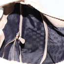 LOEWE Shoulder Bag Leather Beige Gold Auth ep11142-19