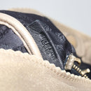 LOEWE Shoulder Bag Leather Beige Gold Auth ep11142-12