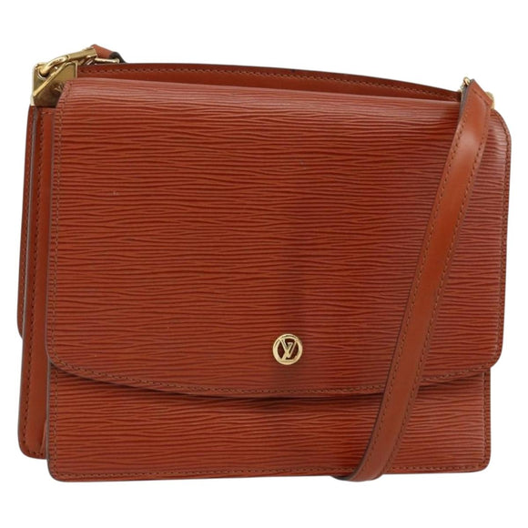LOUIS VUITTON Epi Grenel Shoulder Bag Brown Kenya M52363 LV Auth ep11143