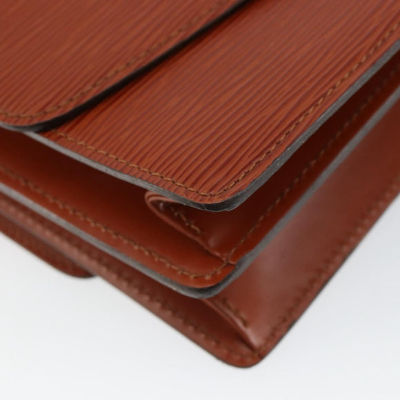 LOUIS VUITTON Epi Grenel Shoulder Bag Brown Kenya M52363 LV Auth ep11143