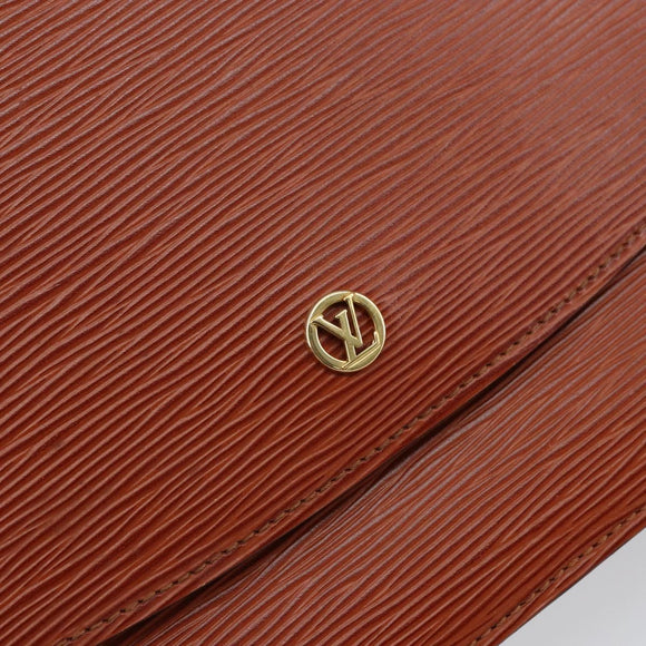 LOUIS VUITTON Epi Grenel Shoulder Bag Brown Kenya M52363 LV Auth ep11143