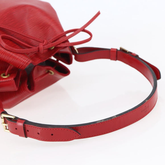 LOUIS VUITTON Epi Noe Shoulder Bag Red M44007 LV Auth ep11146