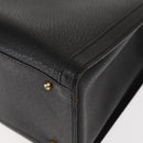 GUCCI Bamboo Hand Bag Leather Black Auth ep11149-14