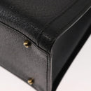 GUCCI Bamboo Hand Bag Leather Black Auth ep11149-16