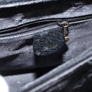 GUCCI Bamboo Hand Bag Leather Black Auth ep11149-17