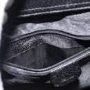 GUCCI Bamboo Hand Bag Leather Black Auth ep11149-11