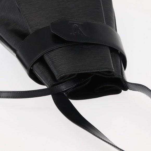 LOUIS VUITTON Epi Sac Depaule GM Shoulder Bag Black M80155 LV Auth ep11151