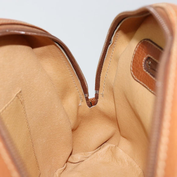 LOEWE Hand Bag Leather Brown Auth ep11153