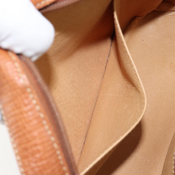 LOEWE Hand Bag Leather Brown Auth ep11153