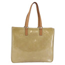 LOUIS VUITTON Monogram Vernis Columbus Tote Bag Beige M91023 LV Auth ep11155-1