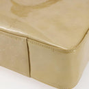 LOUIS VUITTON Monogram Vernis Columbus Tote Bag Beige M91023 LV Auth ep11155-16