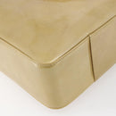 LOUIS VUITTON Monogram Vernis Columbus Tote Bag Beige M91023 LV Auth ep11155-9