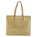 LOUIS VUITTON Monogram Vernis Columbus Tote Bag Beige M91023 LV Auth ep11155-2