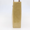 LOUIS VUITTON Monogram Vernis Columbus Tote Bag Beige M91023 LV Auth ep11155-4