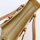 LOUIS VUITTON Monogram Vernis Columbus Tote Bag Beige M91023 LV Auth ep11155-6