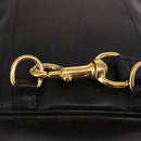 GUCCI Bamboo Body Bag Leather Black Auth ep11156-20