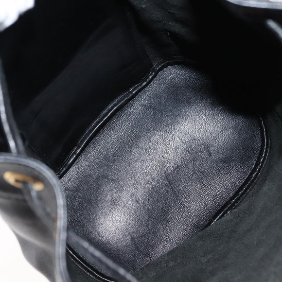 GUCCI Bamboo Body Bag Leather Black Auth ep11156