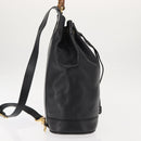 GUCCI Bamboo Body Bag Leather Black Auth ep11156-4
