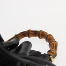 GUCCI Bamboo Body Bag Leather Black Auth ep11156-14