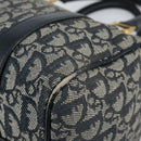 Christian Dior Trotter Canvas Hand Bag Canvas Navy Auth ep11158-9