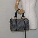 Christian Dior Trotter Canvas Hand Bag Canvas Navy Auth ep11158-22