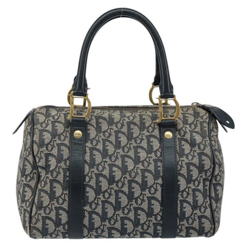Christian Dior Trotter Canvas Hand Bag Canvas Navy Auth ep11158 - 0