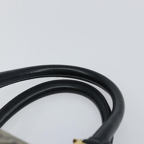 Christian Dior Trotter Canvas Hand Bag Canvas Navy Auth ep11158