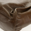 GUCCI Horsebit Shoulder Bag Leather Khaki Auth ep11163-16