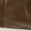 GUCCI Horsebit Shoulder Bag Leather Khaki Auth ep11163-2