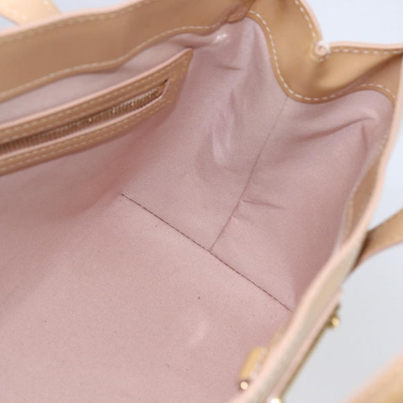 LOUIS VUITTON Vernis Wilshire PM Hand Bag Rose Flow Lantern M91642 Auth ep11166