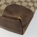 GUCCI GG Canvas Shoulder Bag Beige Brown Auth ep11167-15