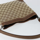 GUCCI GG Canvas Shoulder Bag Beige Brown Auth ep11167-6