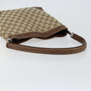 GUCCI GG Canvas Shoulder Bag Beige Brown Auth ep11167-7