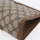 GUCCI GG Supreme Web Sherry Line Bag PVC Beige Gold 89 01 032 Auth ep11168-10