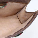 GUCCI GG Supreme Web Sherry Line Bag PVC Beige Gold 89 01 032 Auth ep11168-15