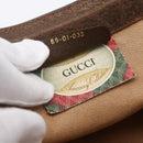 GUCCI GG Supreme Web Sherry Line Bag PVC Beige Gold 89 01 032 Auth ep11168-12