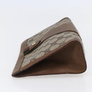 GUCCI GG Supreme Web Sherry Line Bag PVC Beige Gold 89 01 032 Auth ep11168-4