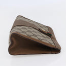 GUCCI GG Supreme Web Sherry Line Bag PVC Beige Gold 89 01 032 Auth ep11168-4