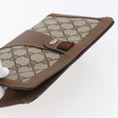 GUCCI GG Supreme Web Sherry Line Bag PVC Beige Gold 89 01 032 Auth ep11168-6