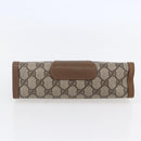 GUCCI GG Supreme Web Sherry Line Bag PVC Beige Gold 89 01 032 Auth ep11168-7