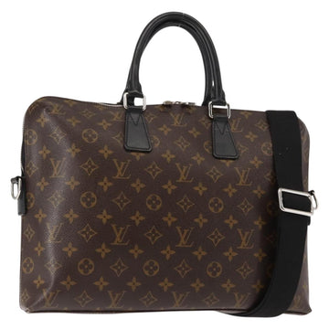 LOUIS VUITTON Monogram Macassar Porte Documents Jules NM Bag M40868 Auth ep11170